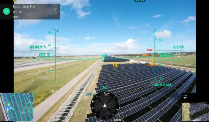 acquisizione-drone-solar-farm-aeroporto-FCO International Airport of Fiumicino